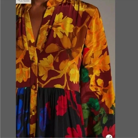 Anthropologie Siddhartha Bansal Button-Front Maxi Dress - Picture 7 of 14